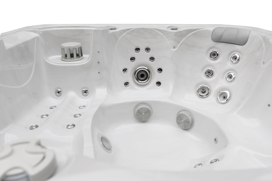 Jacuzzi Açık Su Banyo Spa Akrilik Masaj Banyo Kendini Temizleyen 6 kişilik Spa Havuzları